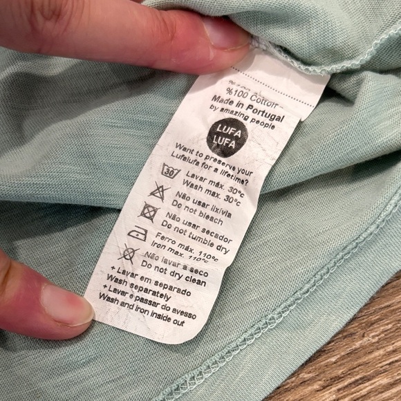 Lufa Lufa Women's Size Medium Small Mint Green Bicycle Print Cotton Tank Top EUC - Picture 11 of 11